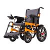 Portable Power Wheelchair Tragbarer Elektrorollstuhl mit abnehmbaren Fußstützen und klappbarem