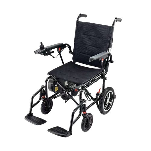 Faltbarer Elektrorollstuhl aus Aluminium mit 24V bürstenlosem Motor und Lithiumbatterie