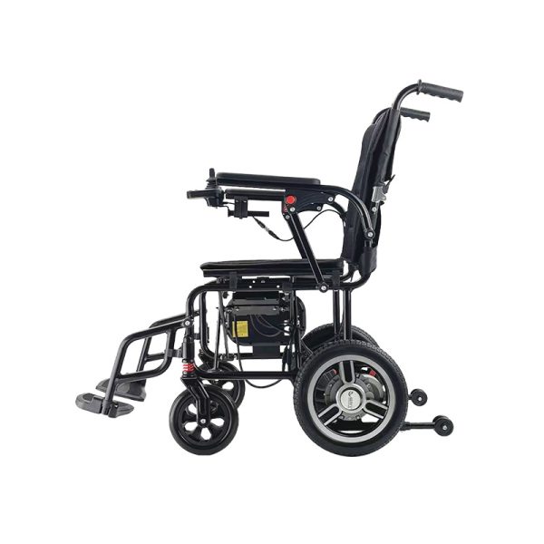 03 Faltbarer Elektrorollstuhl aus Aluminium mit 24V bürstenlosem Motor und Lithiumbatterie