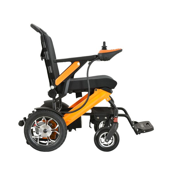 03 Leichter Reisefähiger Elektrorollstuhl – Faltbar, Mit Manueller Option, Hochklappbare Armlehnen
