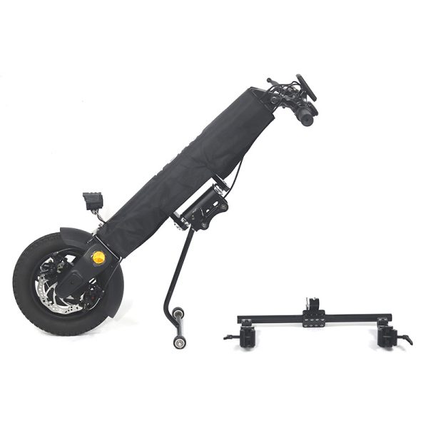 04 Handbike Rollstuhlaufsatz mit LCD, LED-Licht und einstellbarer Passform