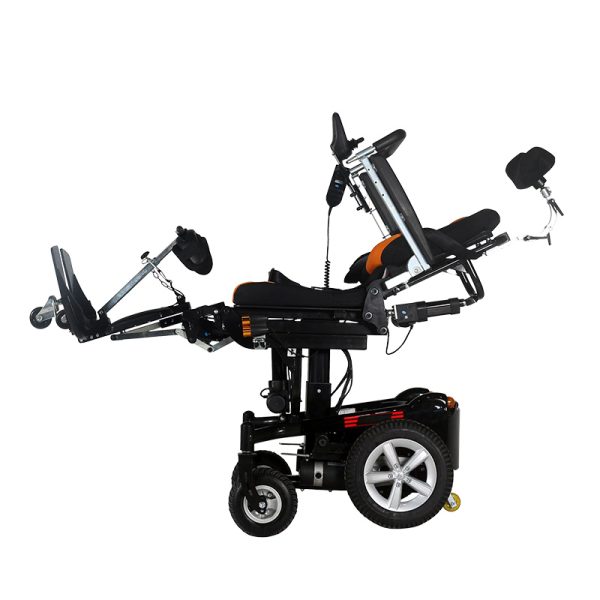 04 Elektrischer Stehrollstuhl mit Neigungs- und Dual-Mode-Steuerung