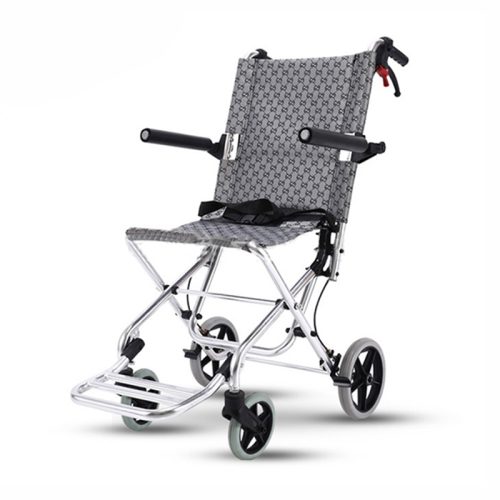 Leichter manueller Aluminium Rollstuhl mit hochklappbaren Armlehnen