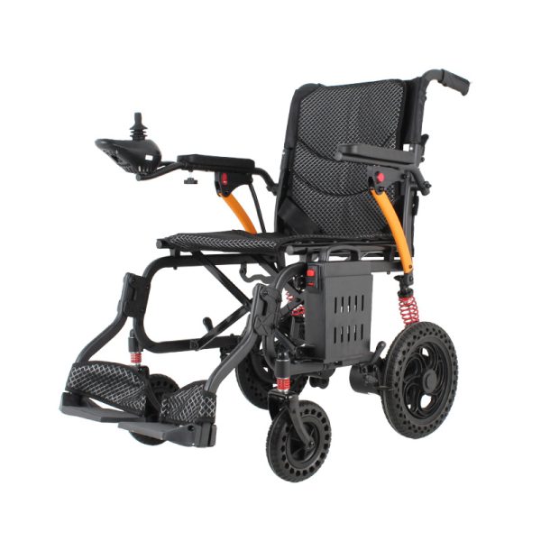 01 Leichte Elektrorollstuhl YSE117 – Klappbarer Mobilitätsstuhl mit Doppelmotor