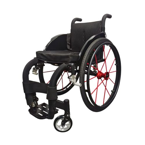 Ergonomischer Sportrollstuhl mit Netzsitzkissen und langlebigem Aluminiumrahmen