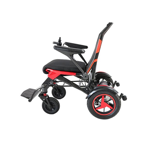 03 Carbon Fiber Elektrischer Rollstuhl mit Doppelantrieb und ergonomischem Komfort