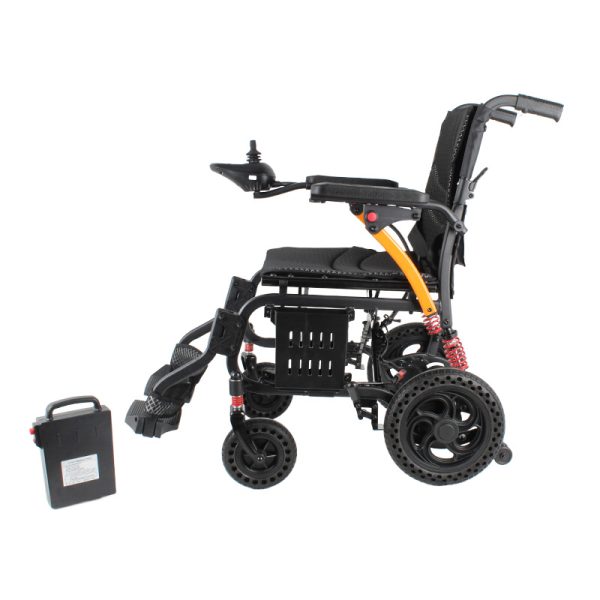04 Leichte Elektrorollstuhl YSE117 – Klappbarer Mobilitätsstuhl mit Doppelmotor