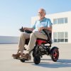 07 Carbon Fiber Elektrischer Rollstuhl mit Doppelantrieb und ergonomischem Komfort