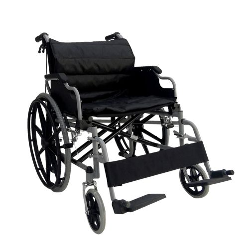 Ergonomischer manueller Rollstuhl, Kohlenstoffstahlrahmen & tragbares Design
