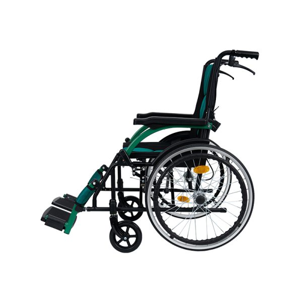 02 Manueller zusammenklappbarer Reise-Rollstuhl YSM2013 | Praktische Aufbewahrung, Stahlrahmen-Design