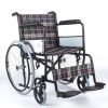 03 Leichter faltbarer manueller Toilettenrollstuhl | Abnehmbares Bettpfännchen