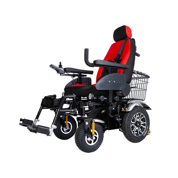 2 Schwerer Elektro-Rollstuhl YSE101 für Steigungen und unebenes Gelände