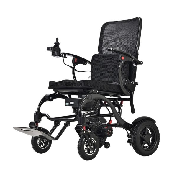 01 Carbonfaser-Klapp-Elektro-Rollstuhl YSE140, flugtauglich, leichter Reise-Mobilitätsstuhl