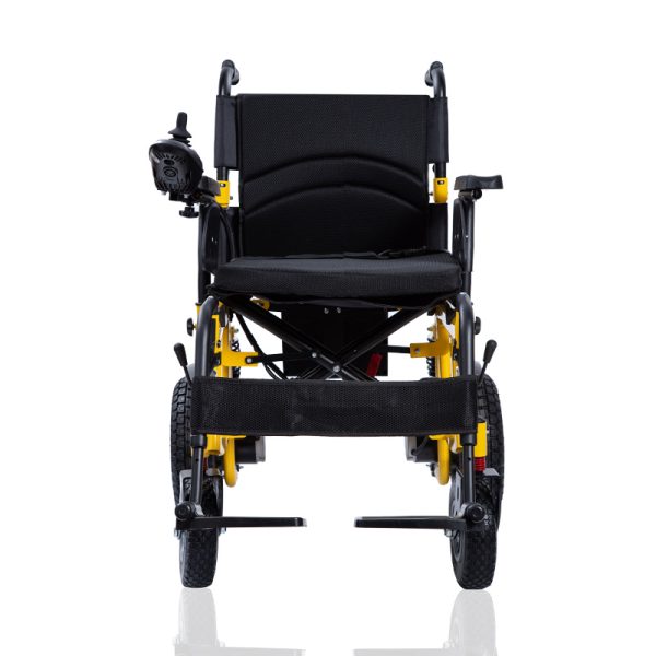 06 Stahlrahmen Falt-Elektrorollstuhl YSE126 – 100 kg Traglast, 15 km Reichweite, zwei 250-W-Motoren