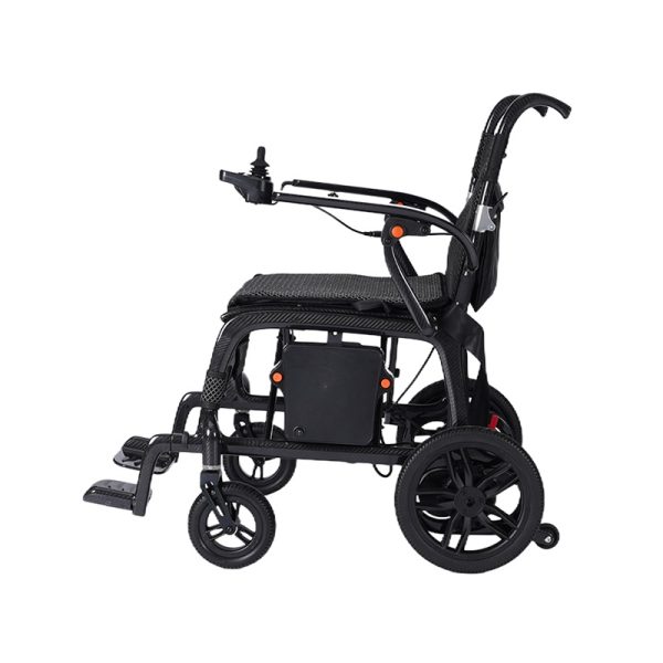 03 Tragbarer elektrischer Rollstuhl aus Kohlefaser YSE146L mit bürstenlosen Doppelmotoren