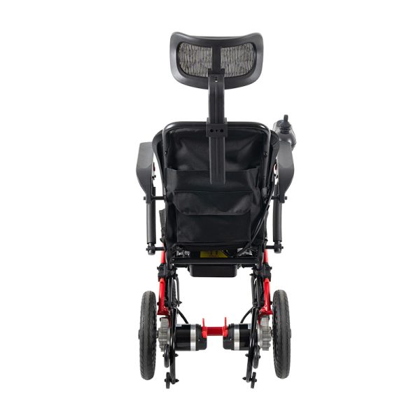04 Ergonomischer faltbarer Elektrorollstuhl YSE147 mit Kopfstütze und Doppelmotor