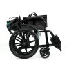 06 Leichter, faltbarer manueller Rollstuhl YSM2011 mit Stahlrahmen und PU-Rädern