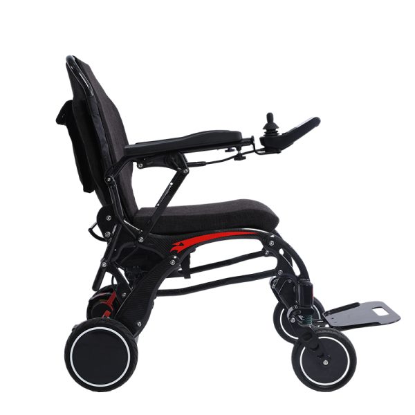 1 Elektrischer Klapprollstuhl aus Carbon YSE146 – 24 V, bürstenloses Reisemodell