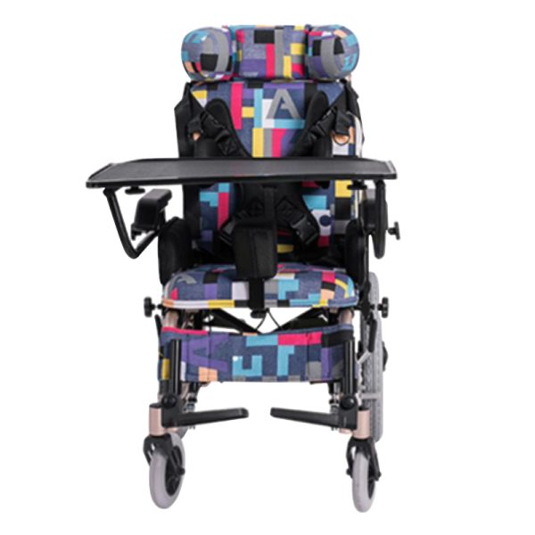 3 Leichter Kinderrollstuhl YSM2201L mit Faltmechanismus und verstellbarer Rückenlehne