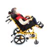 Faltbarer Kinderrollstuhl mit verstellbarer Rückenlehne und Sicherheitsdesign