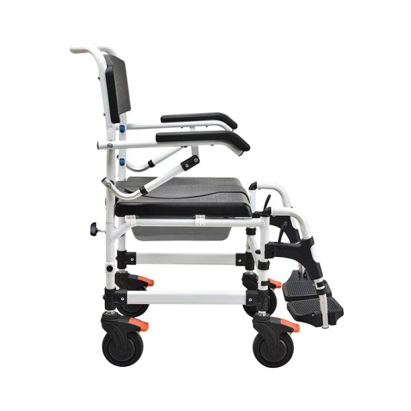 Faltbarer manueller Aluminium-Rollstuhl YSM2057 mit Toilettenfunktion und leichten PU-Rädern