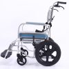 06 Faltbarer Aluminium-Toilettenrollstuhl YSM2058 mit PU-Rädern